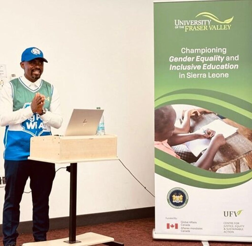 Timothy Sam, Director of Civic Education, presenting in Canada