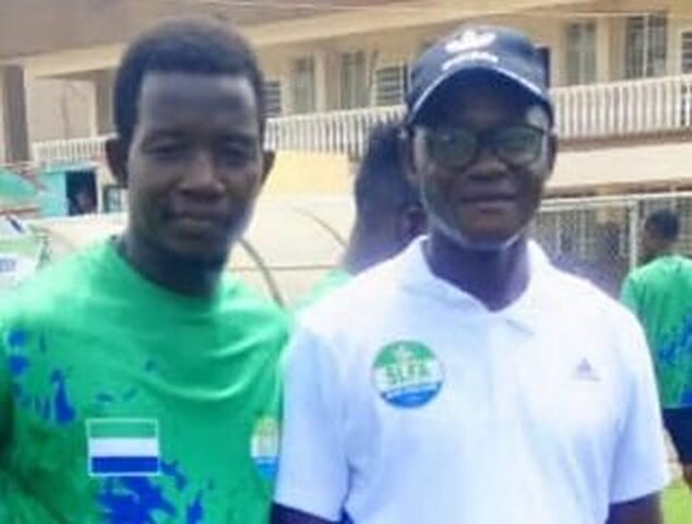 Sierra Leonean match officials in CAF kit